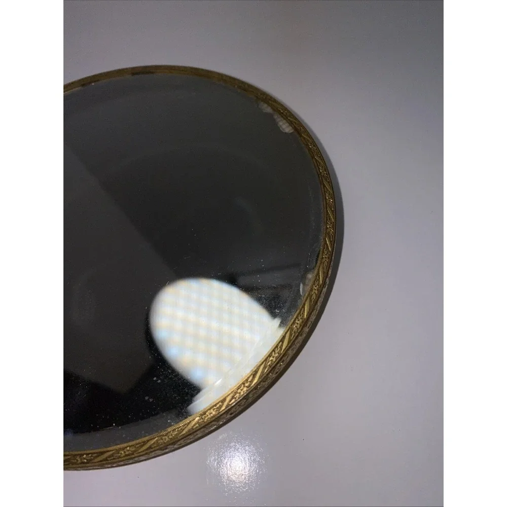 Apollo Ormolu‎ Vanity Set of 4 Hollywood Regency Filigree Mirrors Comb Brush Vtg